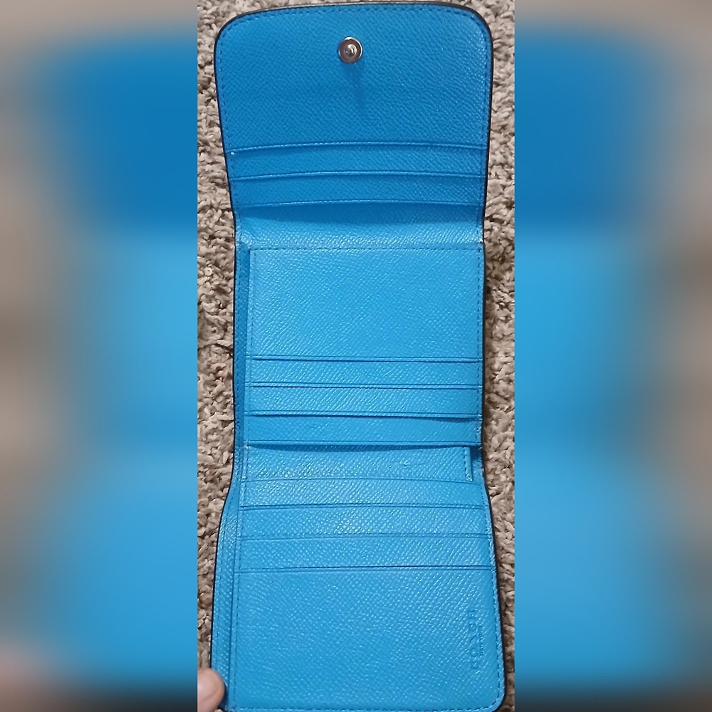 Coach Vibrant Blue Crossbody Bag and Wallet - Picture 15 of 16
